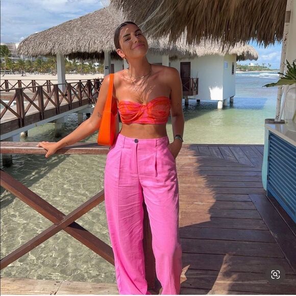 ZARA TULLE CORSET TOP size L - Picture 10 of 16